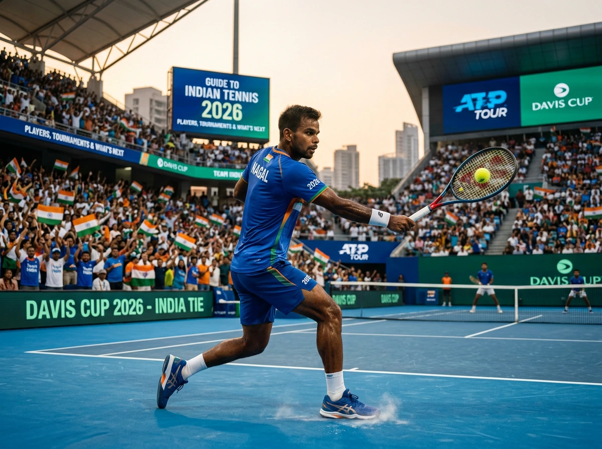 Tennis stadium atmosphere